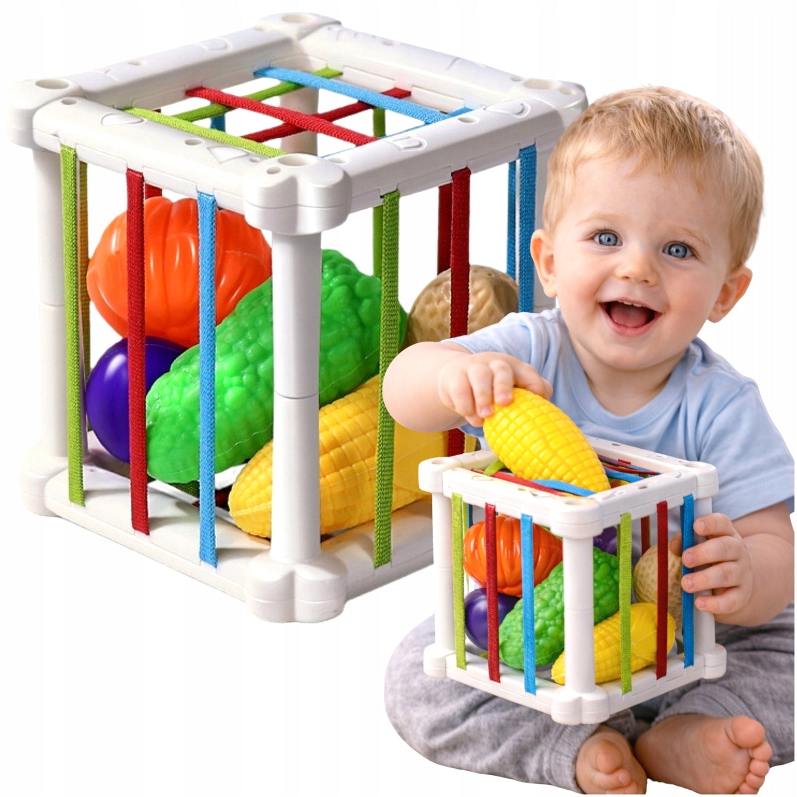 CUBE ELASTIC SENSORY SORTER SQUARE ERASER MULTI-CUBE EDUCATIONAL