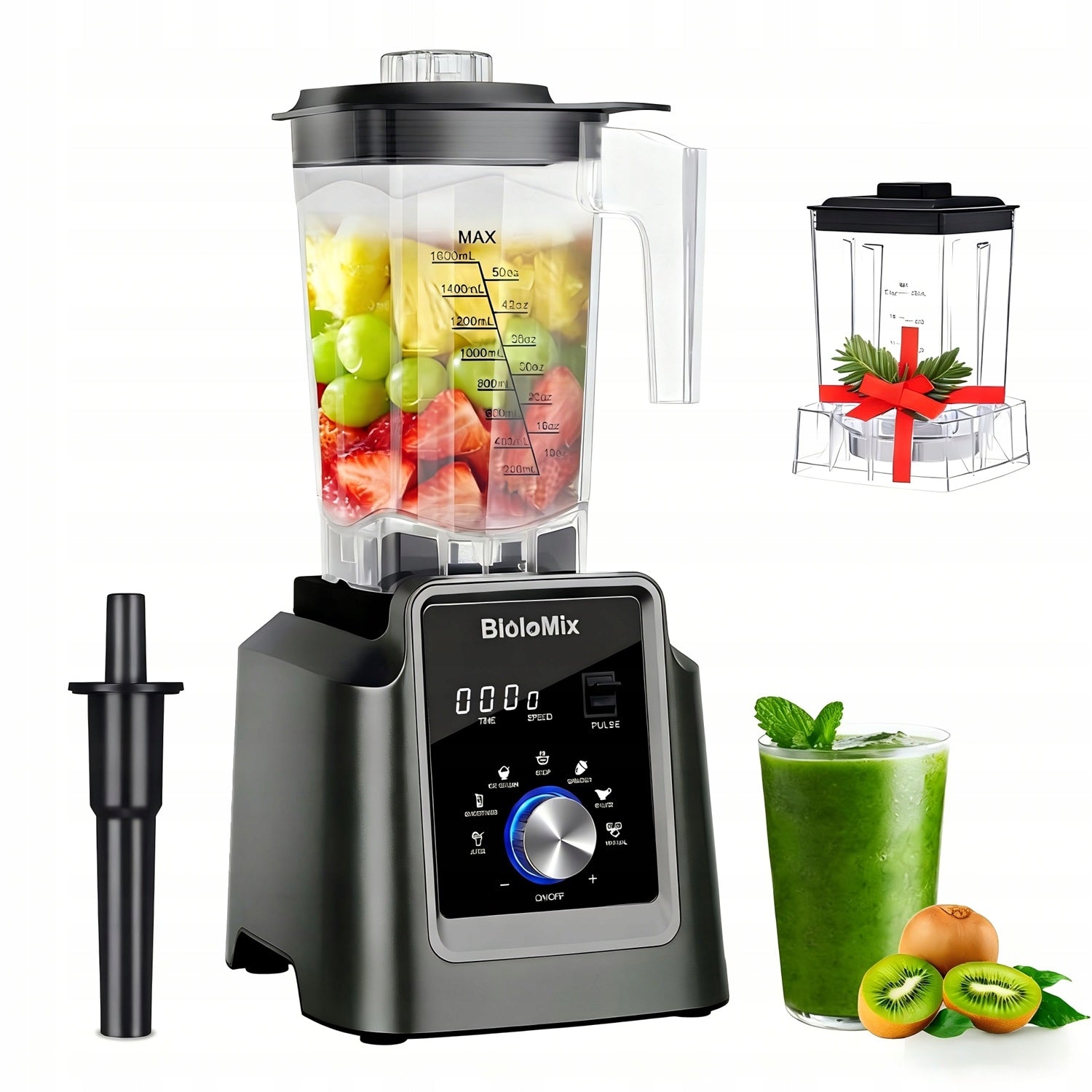 CUP BLENDER BioloMix T5600 2200W 2L BPA Free +600ML cup