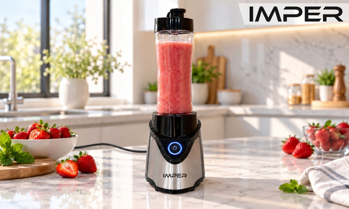 CUP BLENDER FOR SMOOTHIE COCKTAILS STRONG CRUSHES ICE 2 BOTTLES BLACK 1L Manufacturer code I-206 UltraPulse 1000