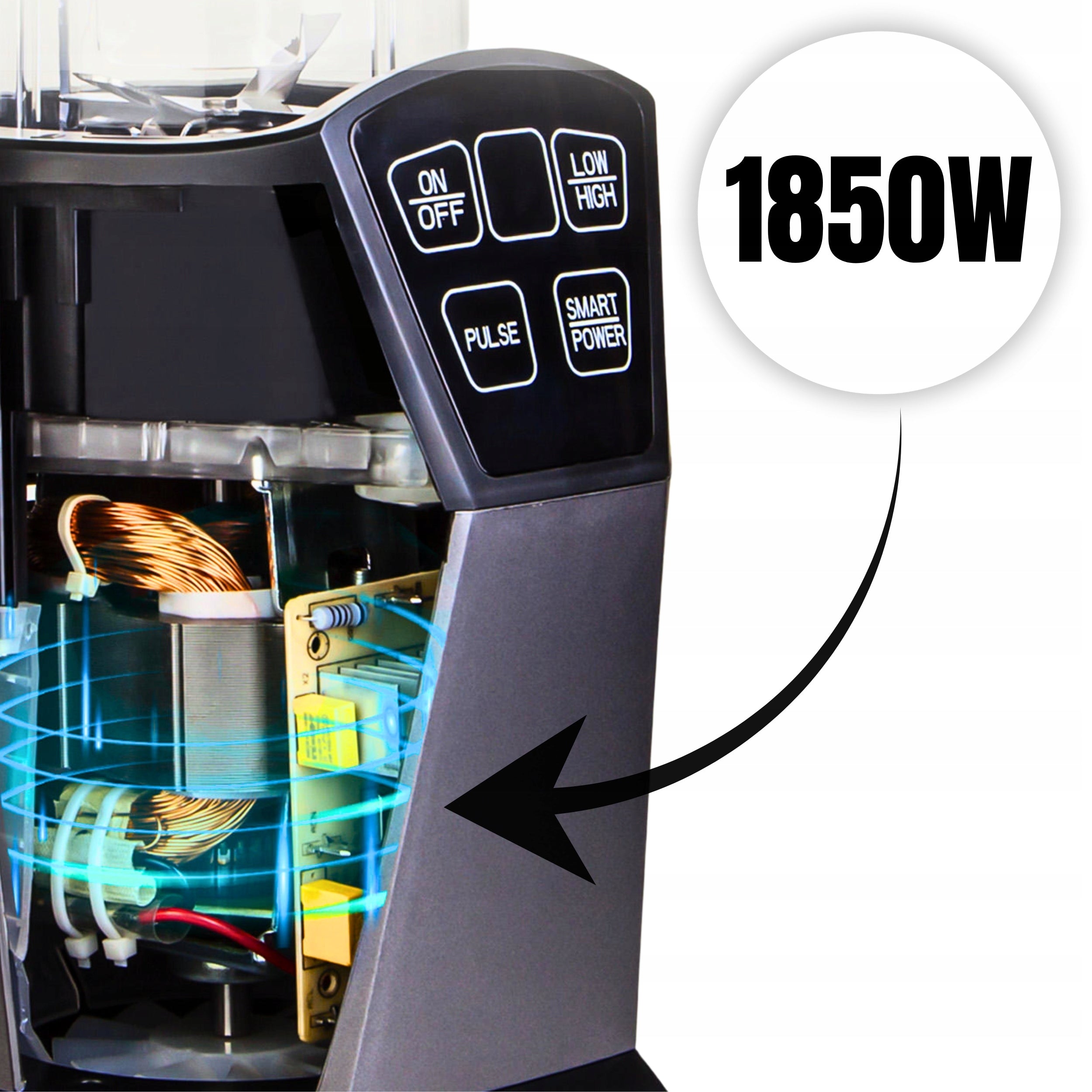 CUP BLENDER FOR SMOOTHIE POWERFUL 1850W 4IN1 WATER BOTTLE 800ML TITANIUM BLADES Packaging status original