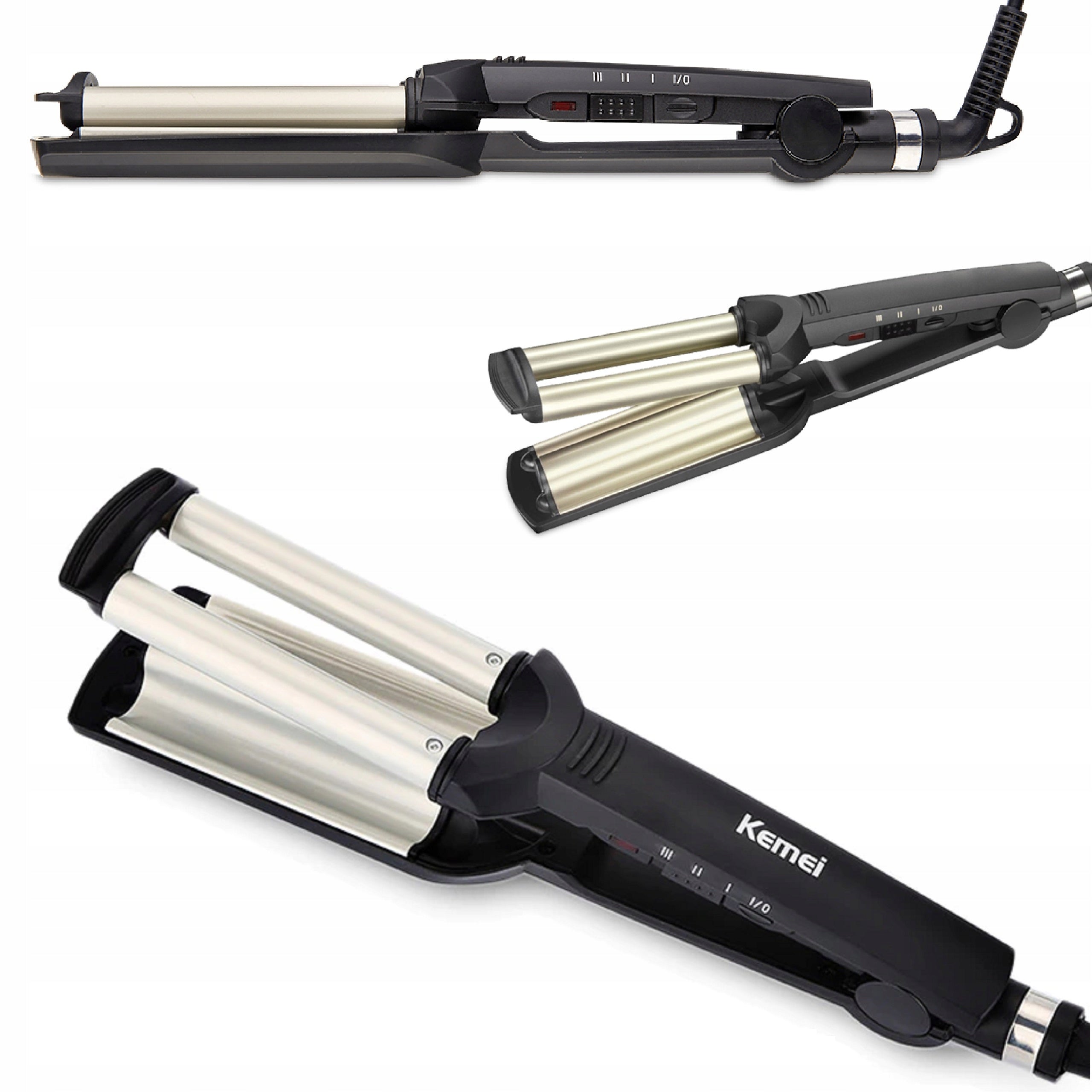 CURLING IRON CERAMIC HAIR INVERTER KEMEI Manufacturer code KM-2022