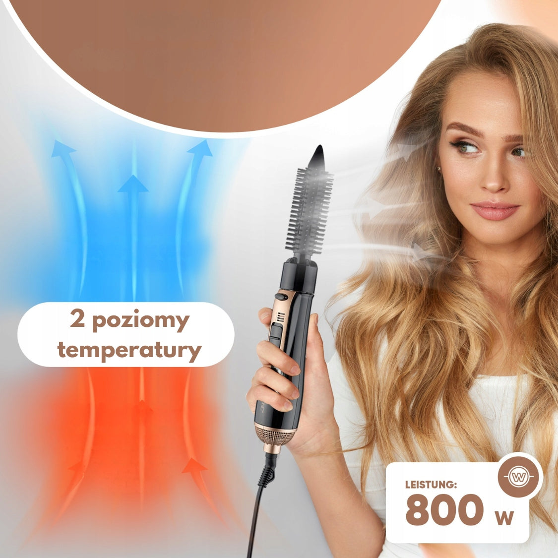 CURLING IRON DRYER, 3in1 CURLING IRON-DRYER CLATRONIC HAS BLACK Manufacturer code 264021