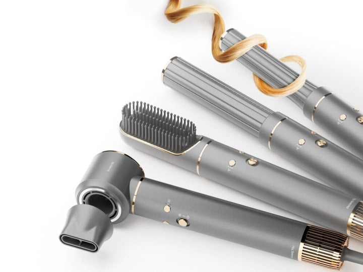 CURLING IRON-DRYER BEAUTYME AS950 MULTIFUNCTIONAL 1300W AIR STYLER SET 5IN1 Packaging status original