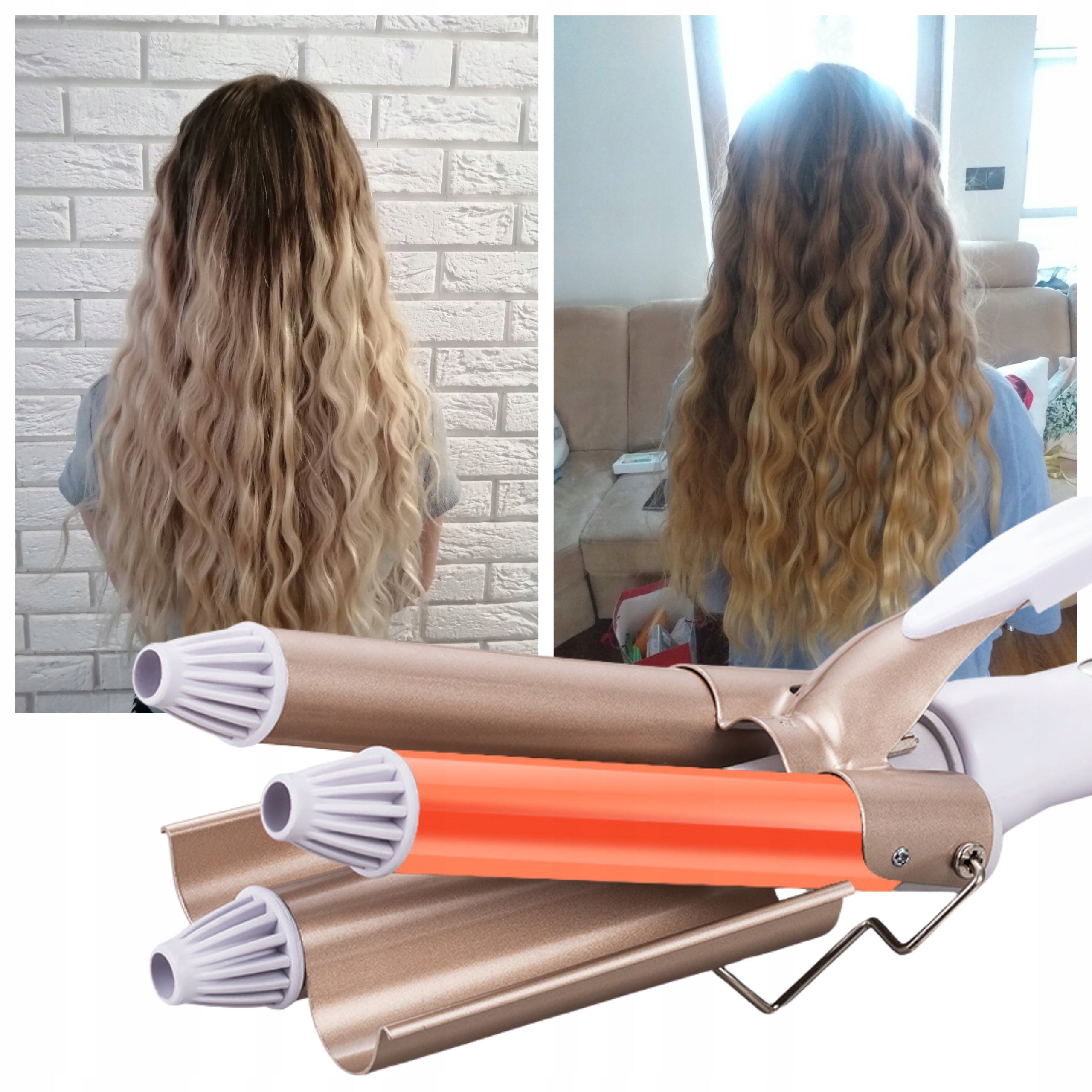 CURLING IRON HAIR CRIMPER KEMEI KM-1010 EFFECTIVE STYLING Packaging status original
