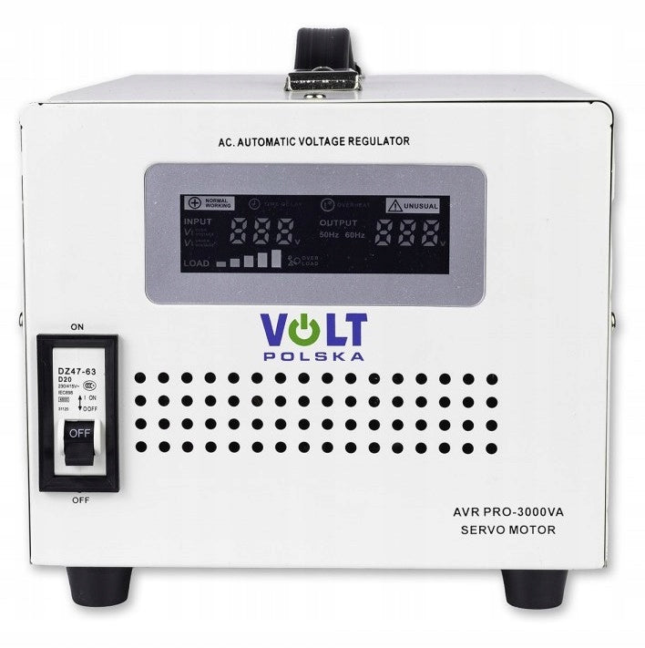 CURRENT VOLTAGE STABILIZER AVR PRO 3000VA 3% VOLT POLSKA PRECISE FOR AGR