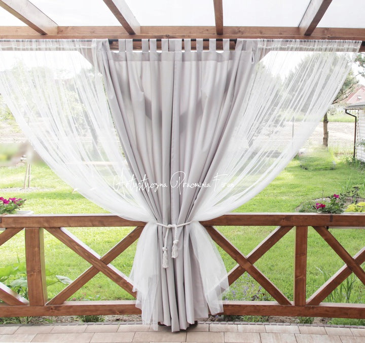 CURTAINS FOR TERRACE FOR GAZEBO OUTDOOR INSECT PROTECTION 280x300 Packaging status original