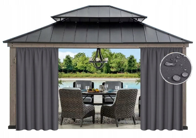 CURTAINS WATERPROOF garden outdoor curtain for terrace pergola 155x230