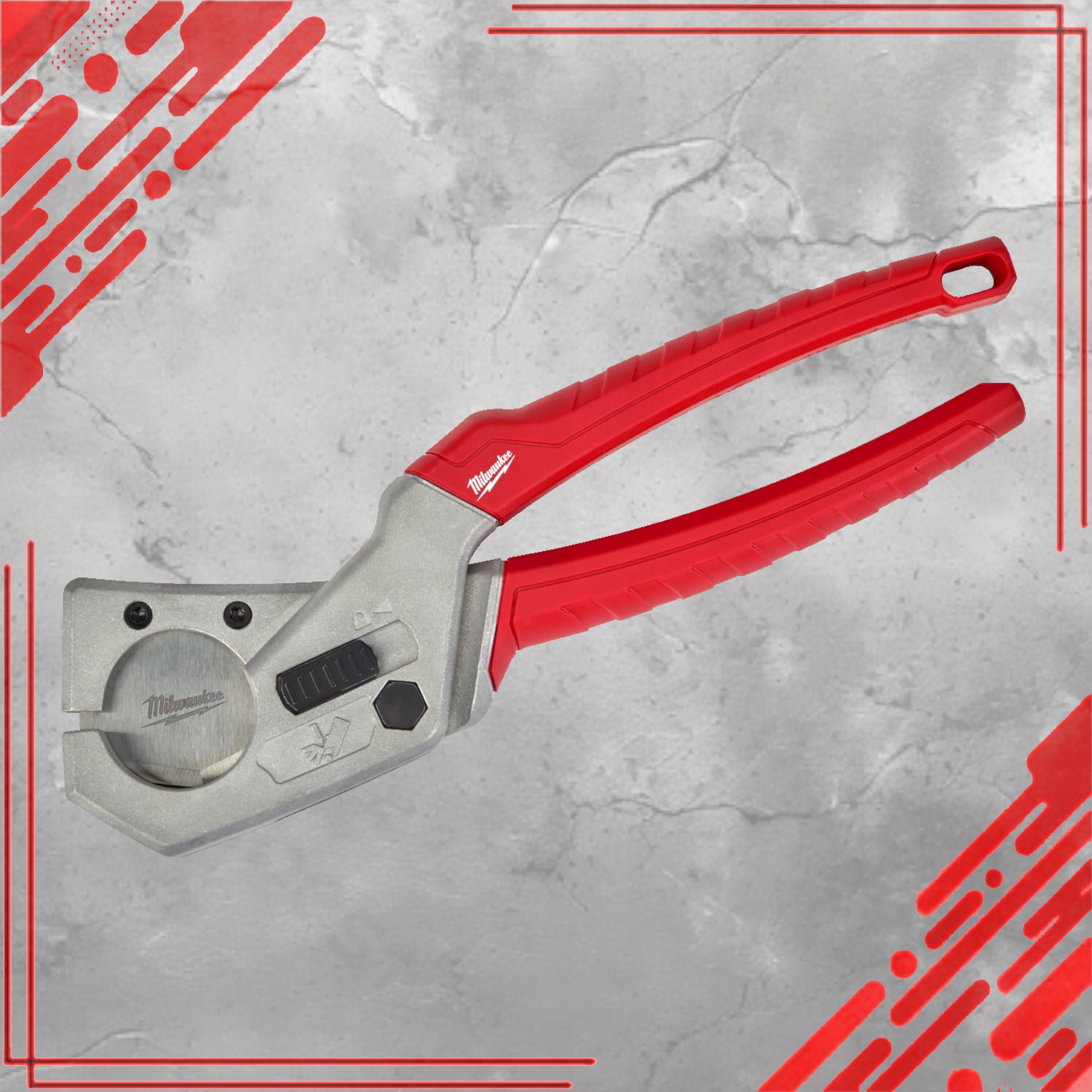 CUTTER PLASTIC PIPE SHEARS PE PB PEX PDVF 25MM MILWAUKEE Packaging status original