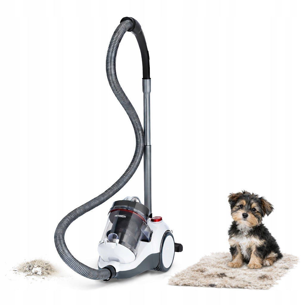CYCLONE BAGLESS VACUUM CLEANER 800W 2,1L HEPA13 WHITE GREY SEVERIN CY7088
