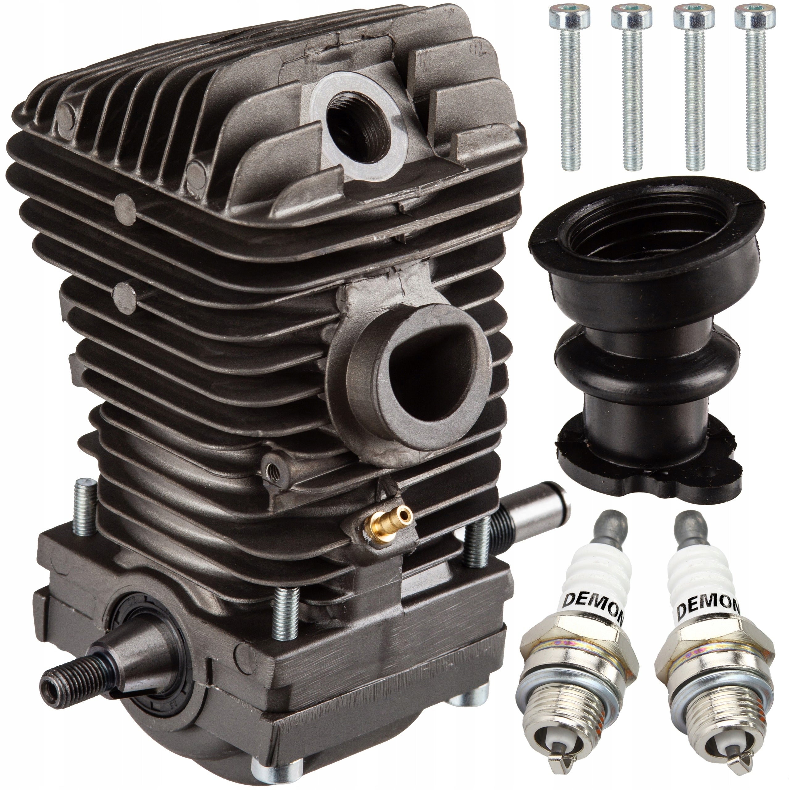 CYLINDER FOR SAW STIHL 023 025 MS230 MS250 WITH SHAFT COMPLETE 2 X CANDLE