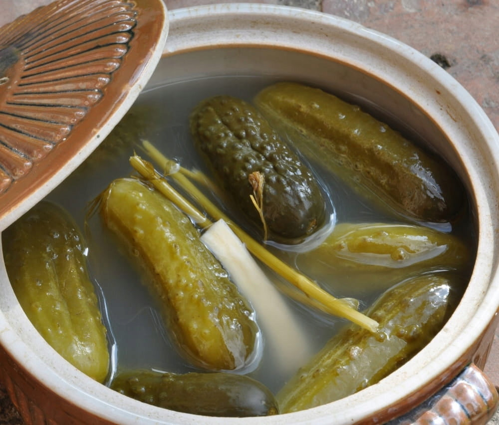 Cabbage pickling barrel cucumbers pot stoneware for lard 5L Manufacturer code Kamionka 5L Hompack24