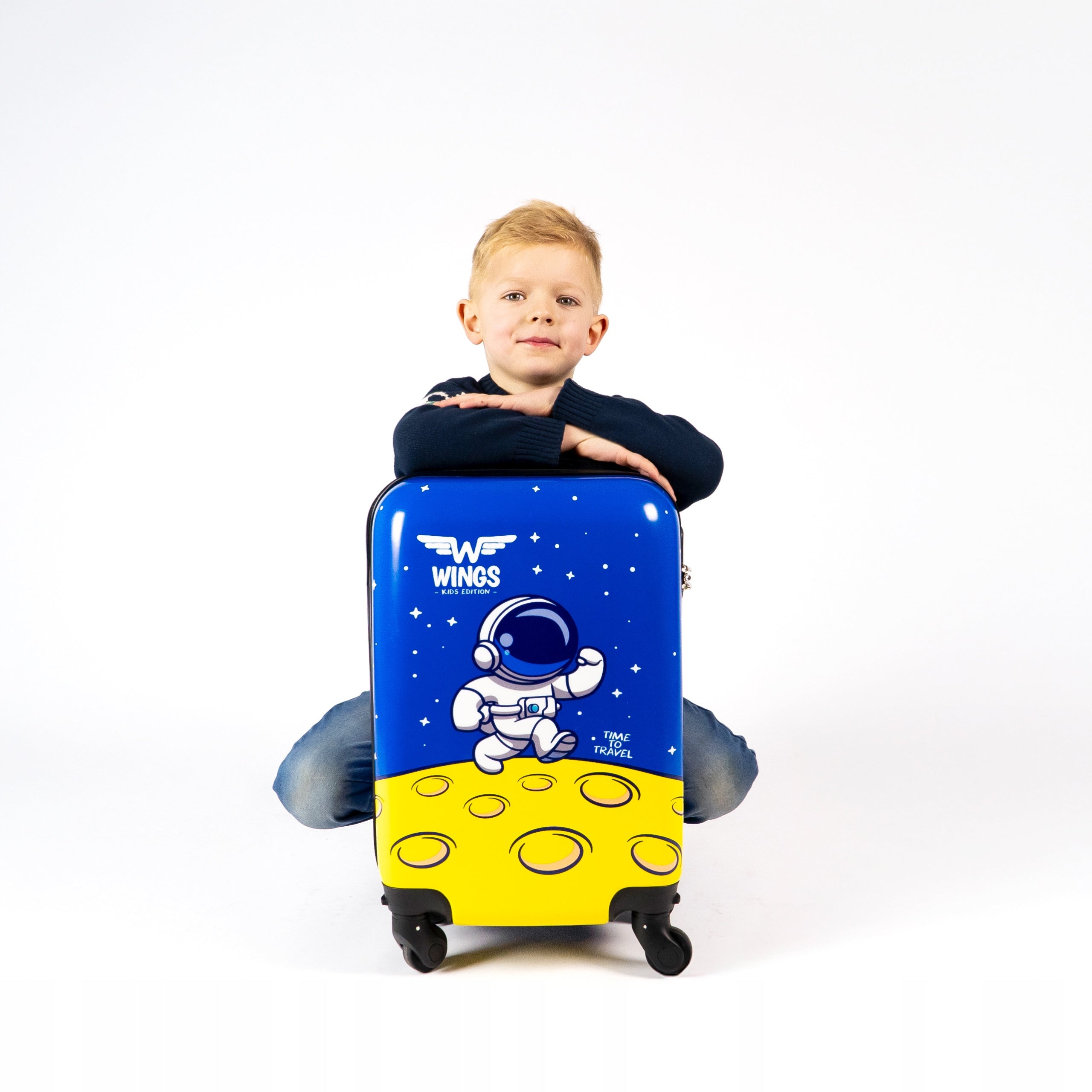 Cabin Case WINGS children's BLUE ASTRONAUT XS 18" 51x32x19 hard Manufacturer code KD01-XS-BLUE.ASTRO.