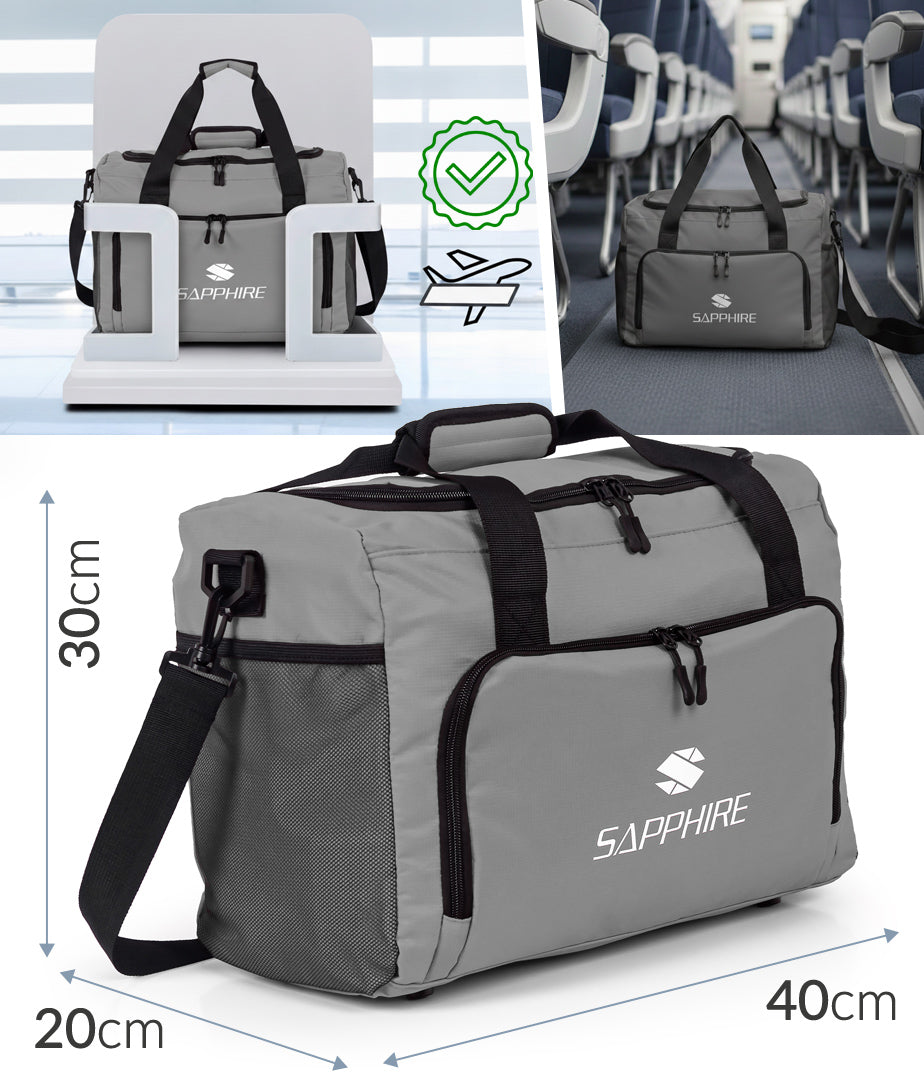 Cabin Travel Bag 40x30x20 Ryanair Wizzair Spacious Lightweight Luggage 24L Packaging status original