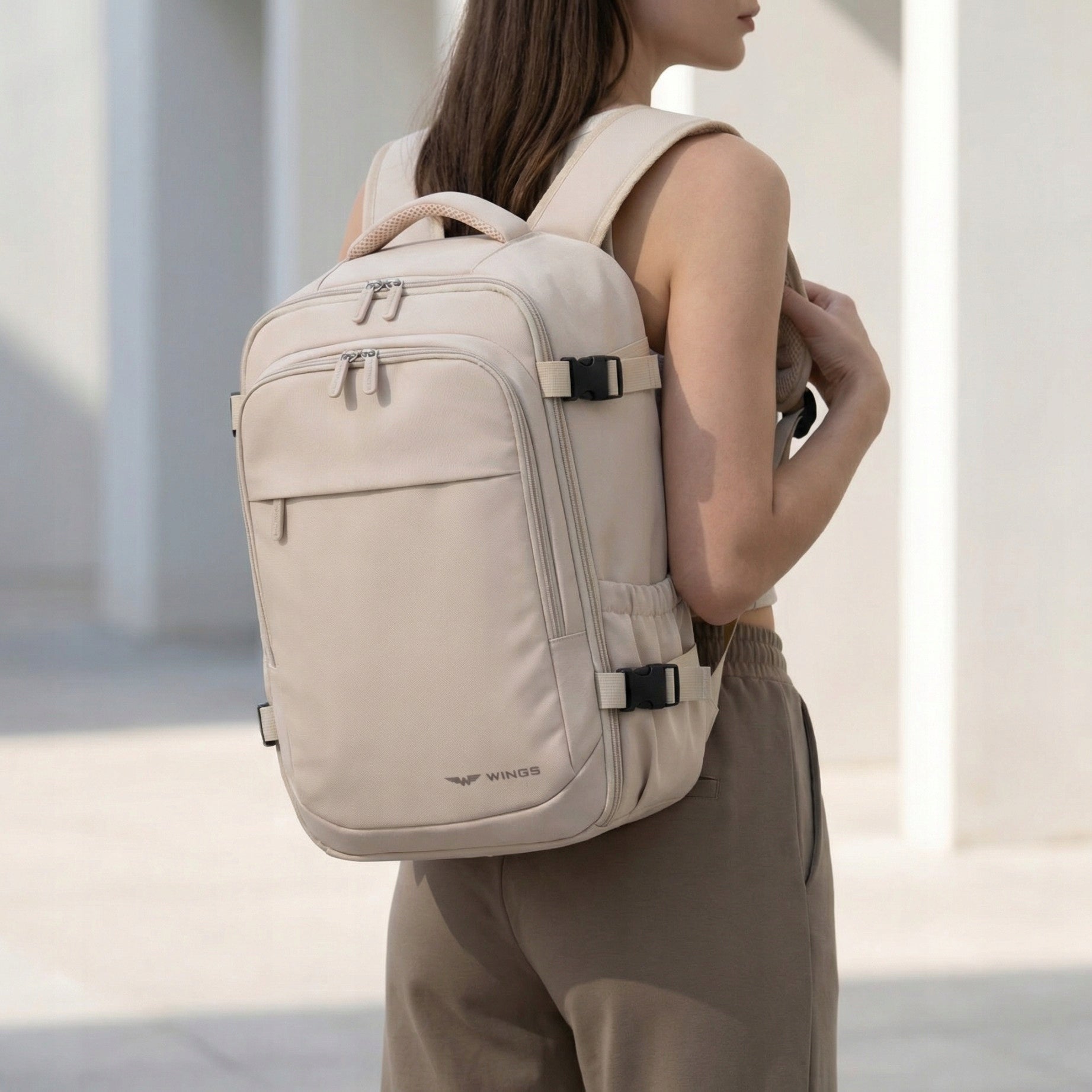 Cabin backpack WINGS hand luggage for aircraft lightweight durable stylish Packaging status original