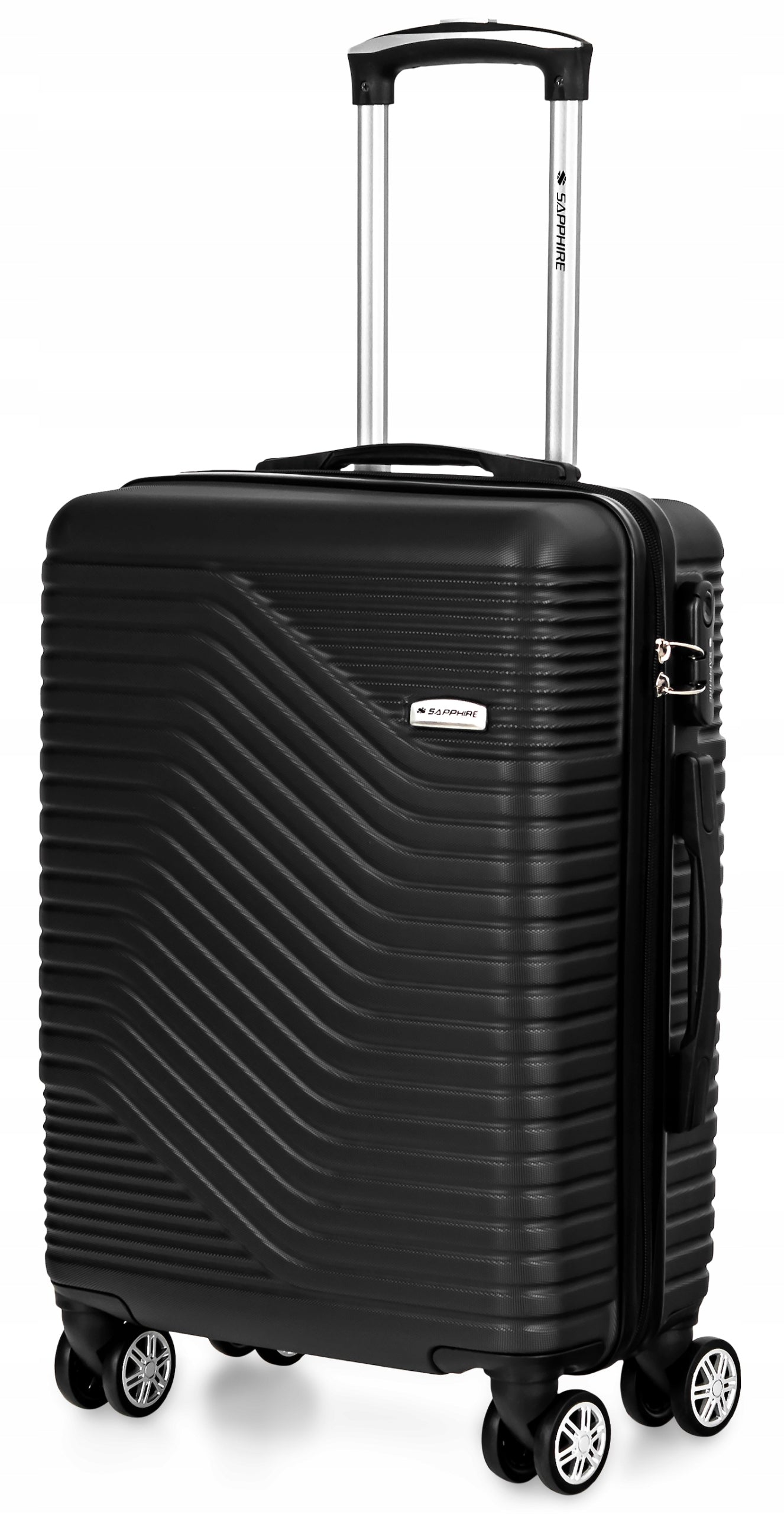 Cabin case SMALL LIGHT HAND luggage wheels ABS strong L Sapphire DUO Depth (shorter edge) 22 cm