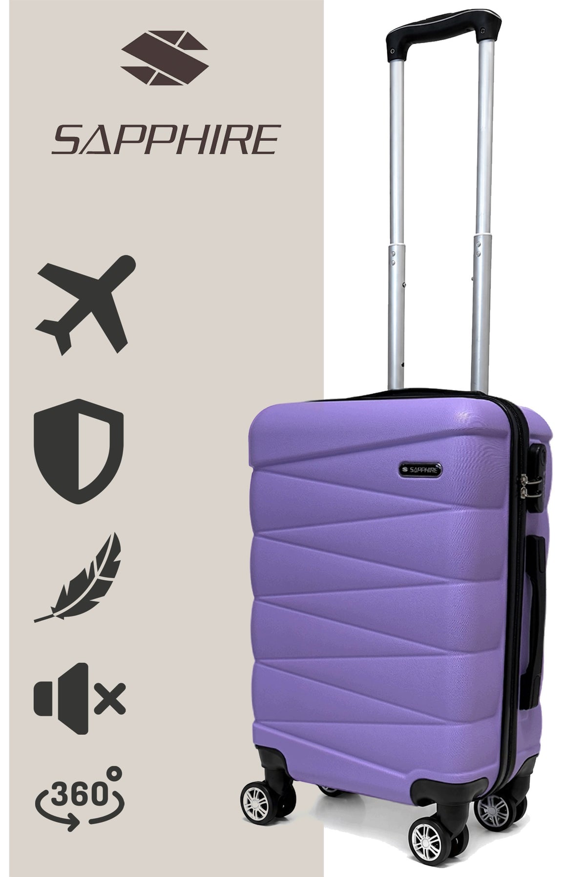 Cabin case SMALL LIGHT HAND luggage wheels ABS strong L Sapphire DUO2 Packaging status original