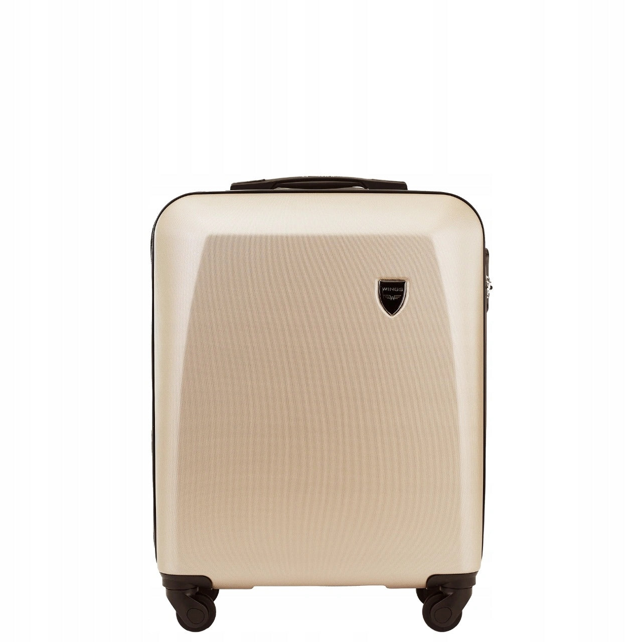 Cabin case WINGS 55x38x20 ABS+ for airplane small travel case Manufacturer code 0125-S-champagne