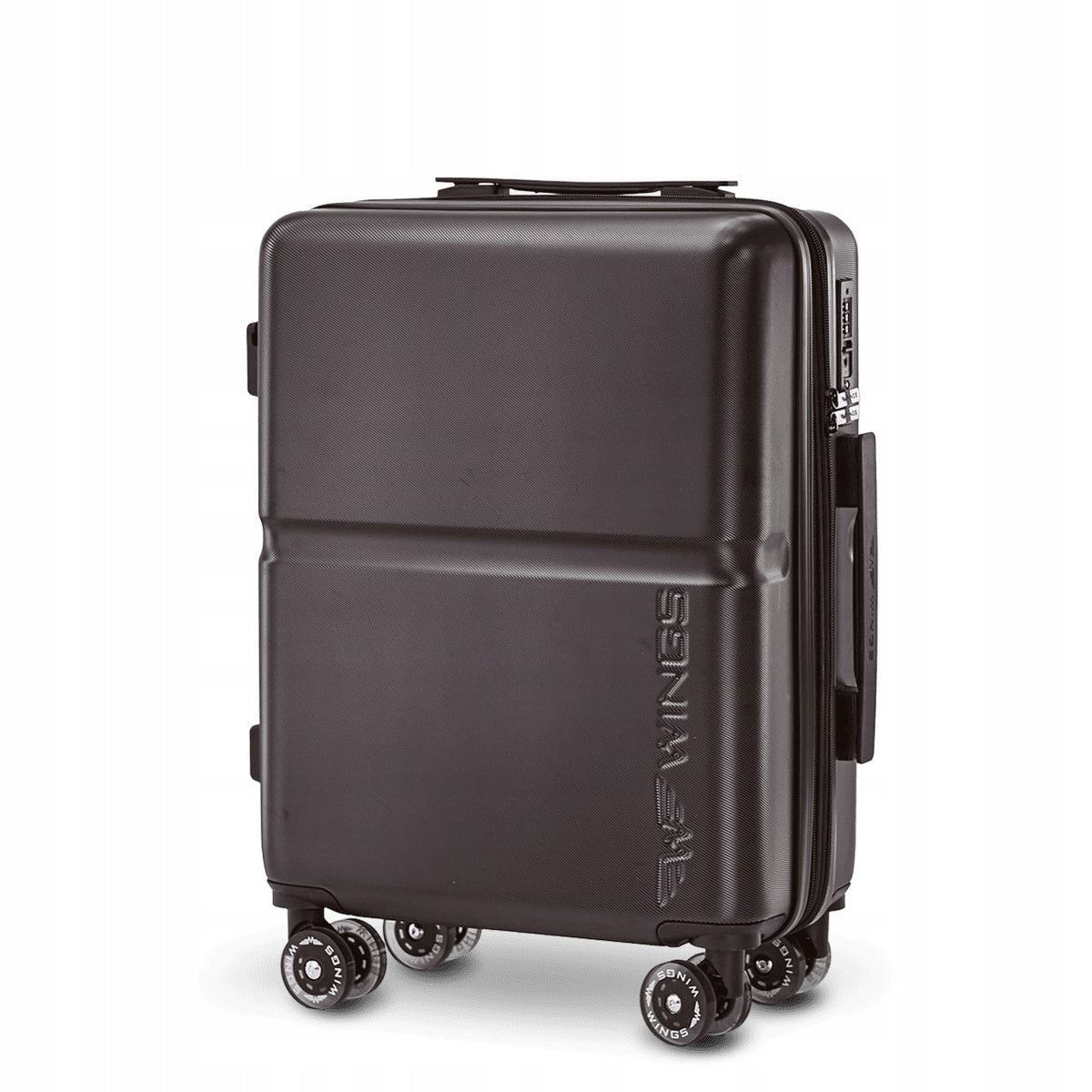 Cabin case WINGS 55x40x20 38L TSA expanded rubber wheels 360