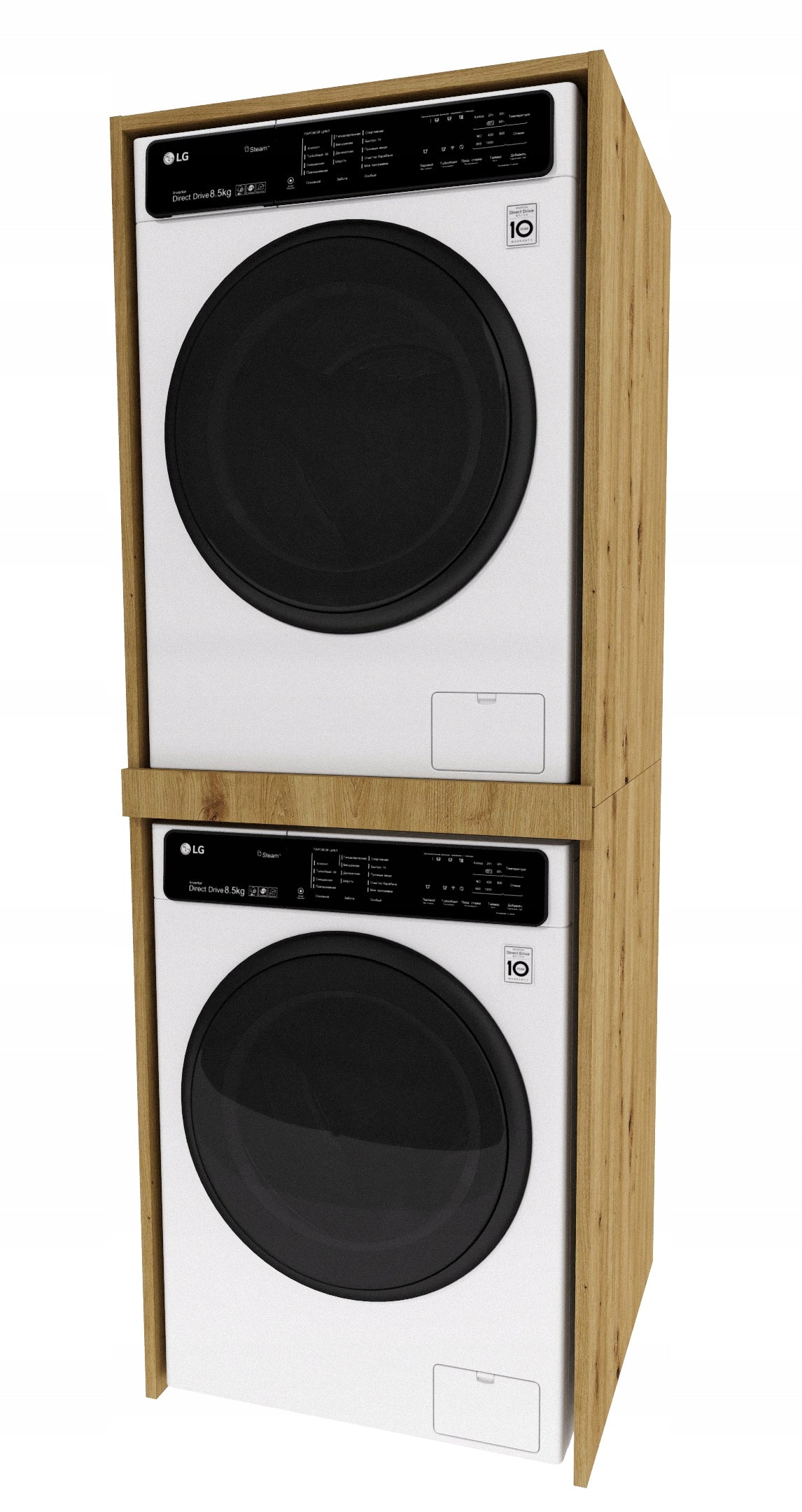 Cabinet for washing machine and dryer SLIM POST 180x66x51,2 Artisan Oak Manufacturer code SLIM_PRALKO_SUSZARKA_ARTISAN