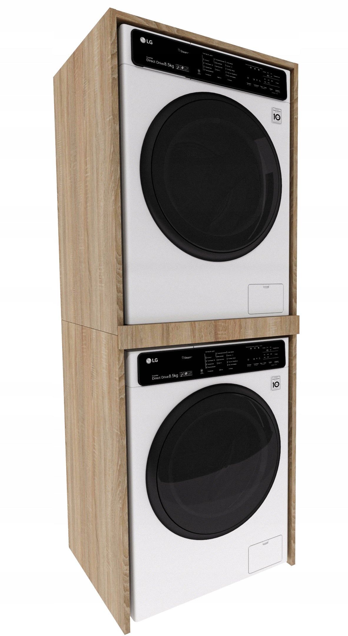 Cabinet for washing machine and dryer SLIM POST 180x66x51,2 Sonoma Oak