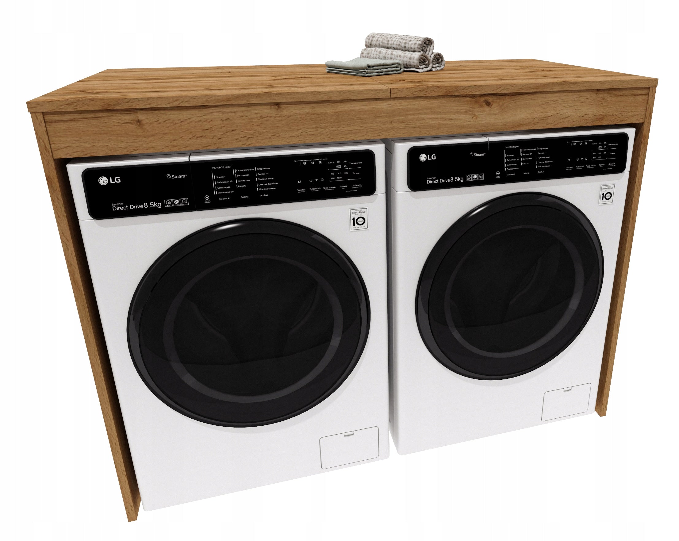 Cabinet washing machine dryer bookcase bathroom built-in level oak wotan double EAN (GTIN) 5906781029436