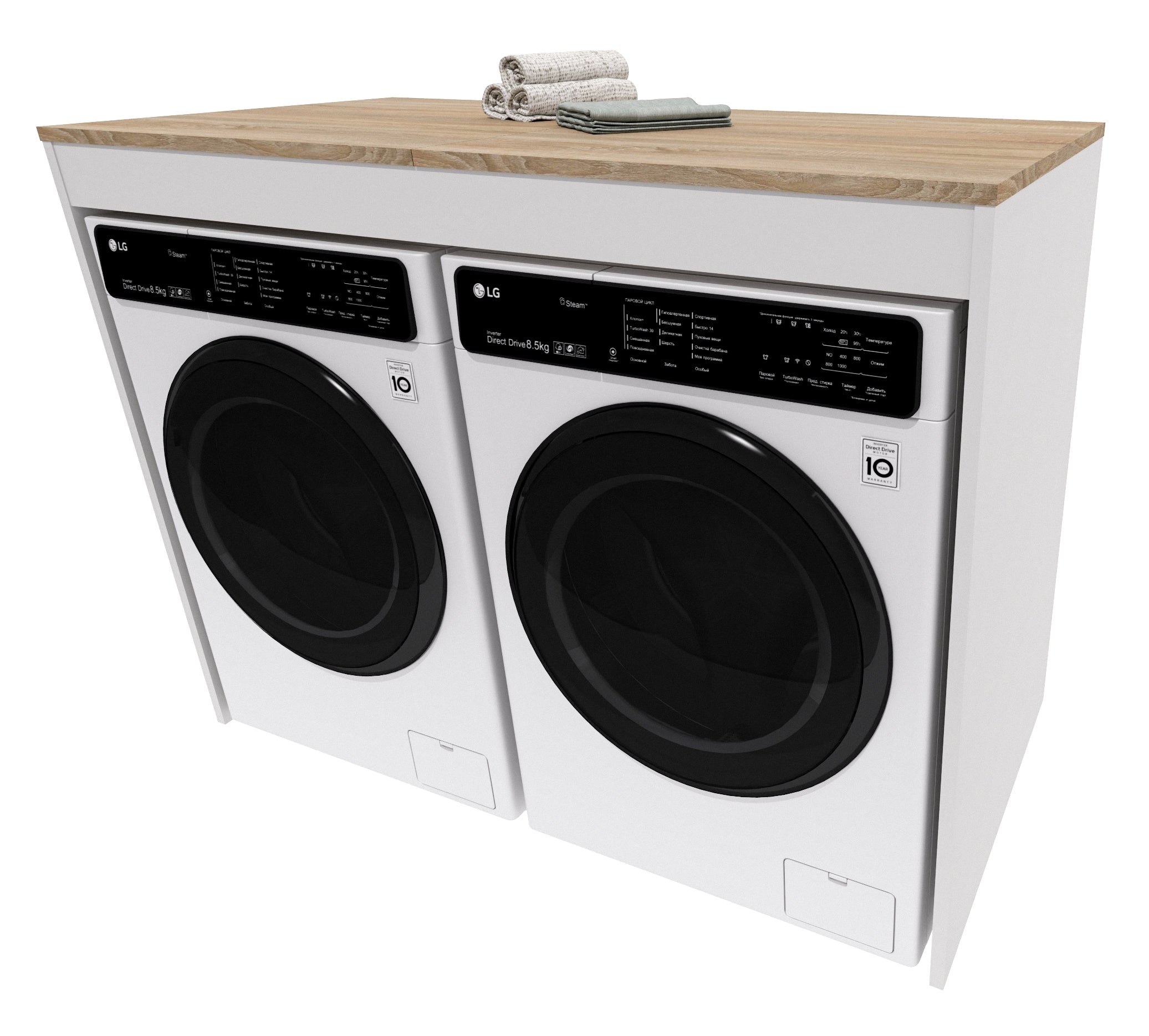 Cabinet washing machine dryer bookcase bathroom built-in washing machine dryer sonoma oak Brand möbelkap