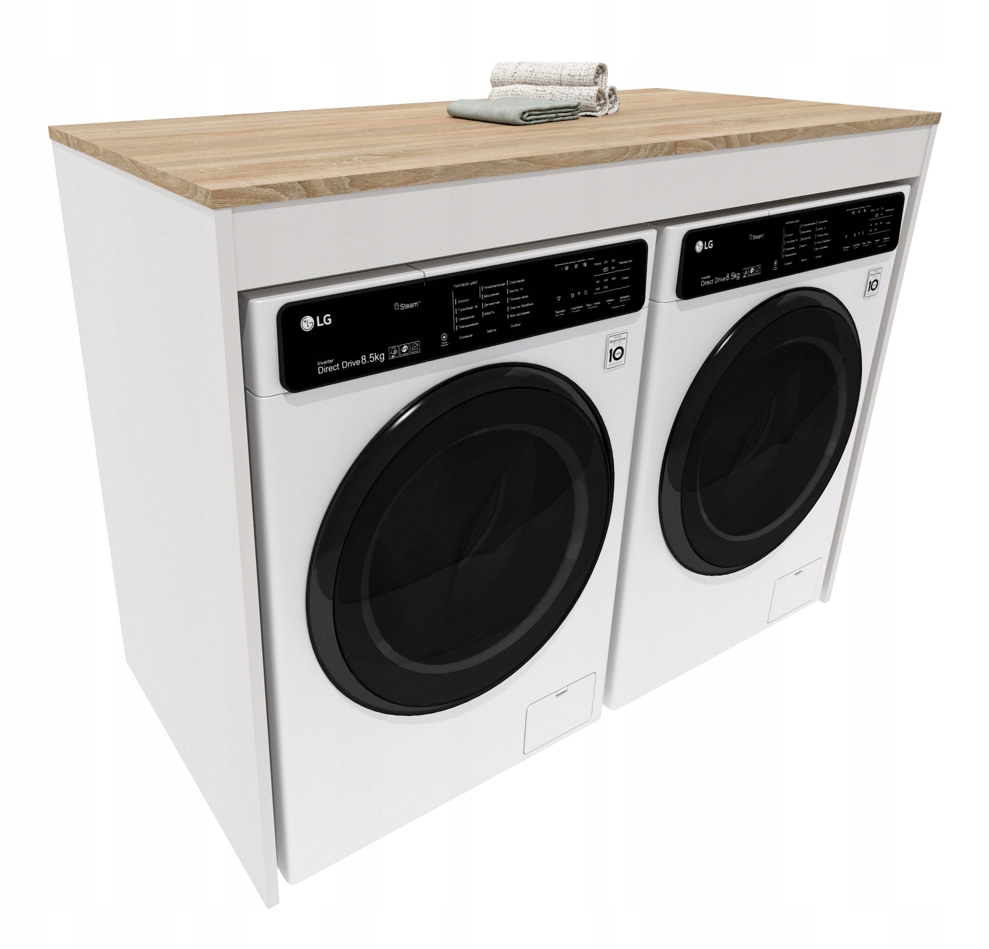 Cabinet washing machine dryer bookcase bathroom built-in washing machine dryer sonoma oak