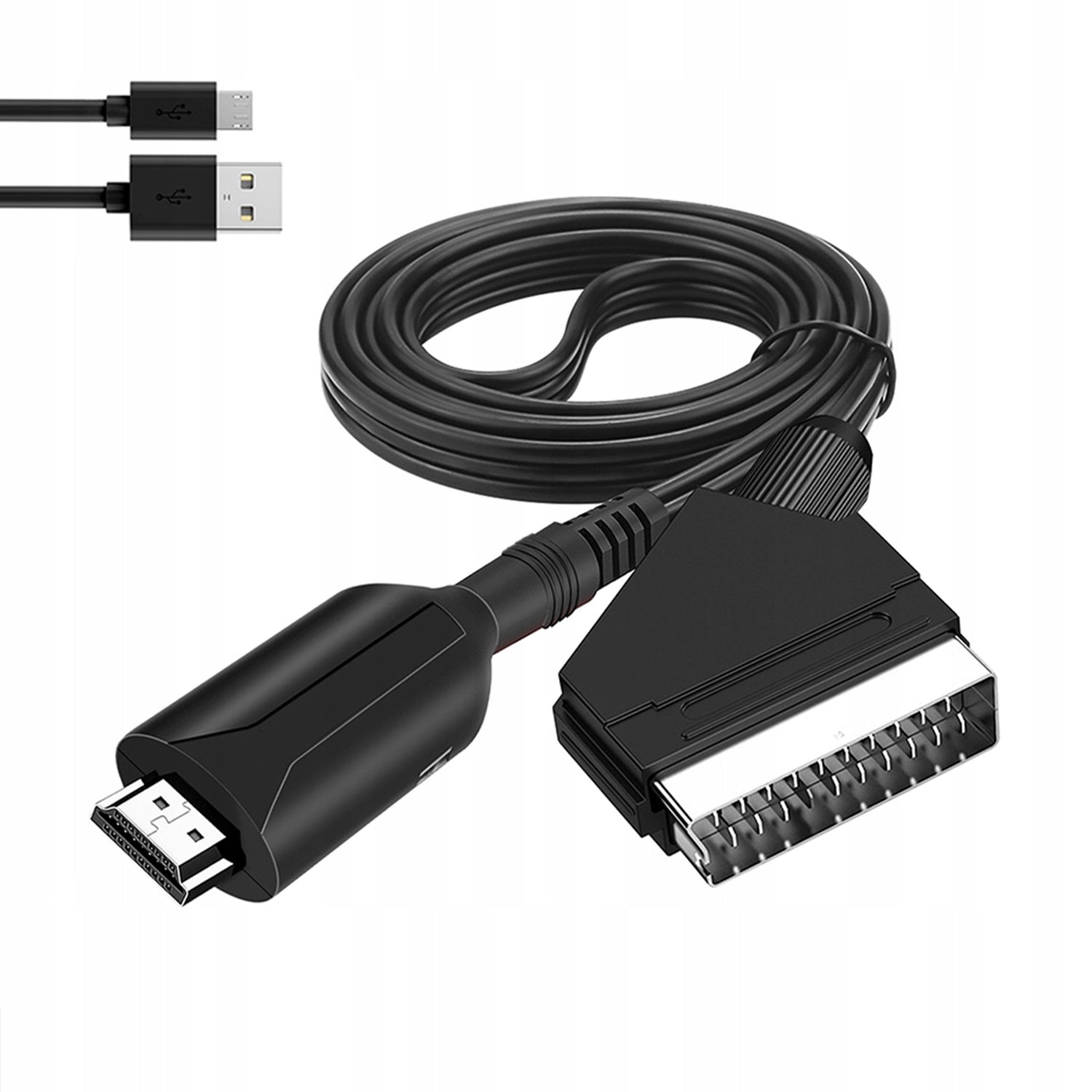 Cable Adapter Converter from Euro/Scart to HDMI 1080p TV Adapter Packaging status original