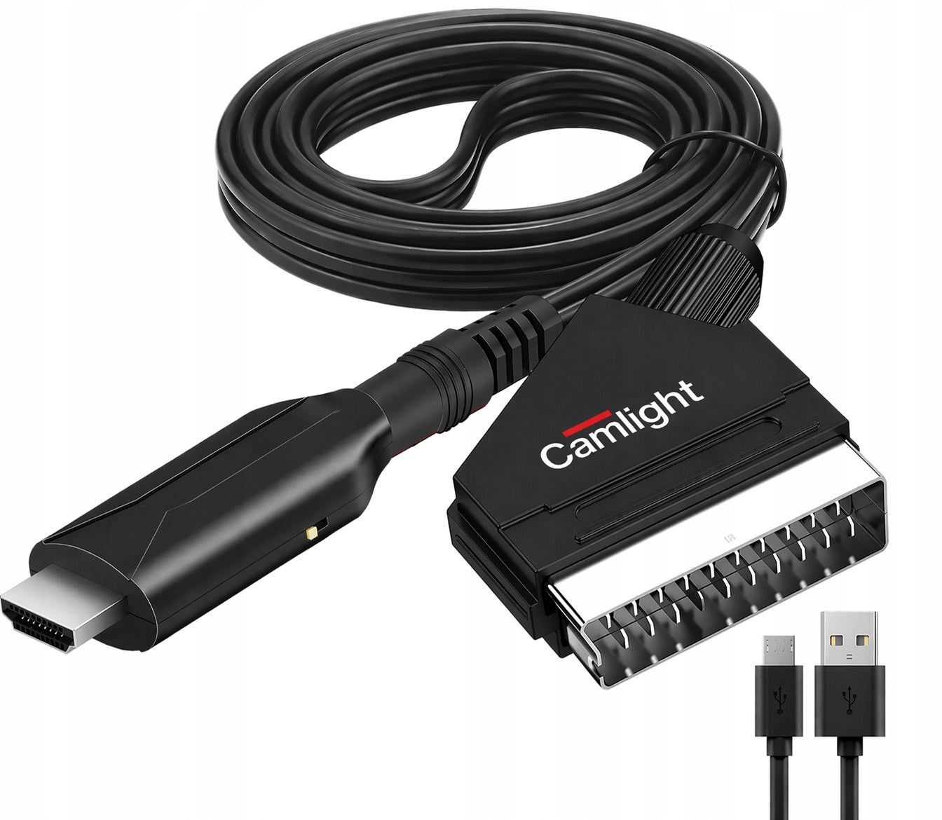 Cable Adapter Converter from Euro/Scart to HDMI 1080p TV Adapter Packaging status original