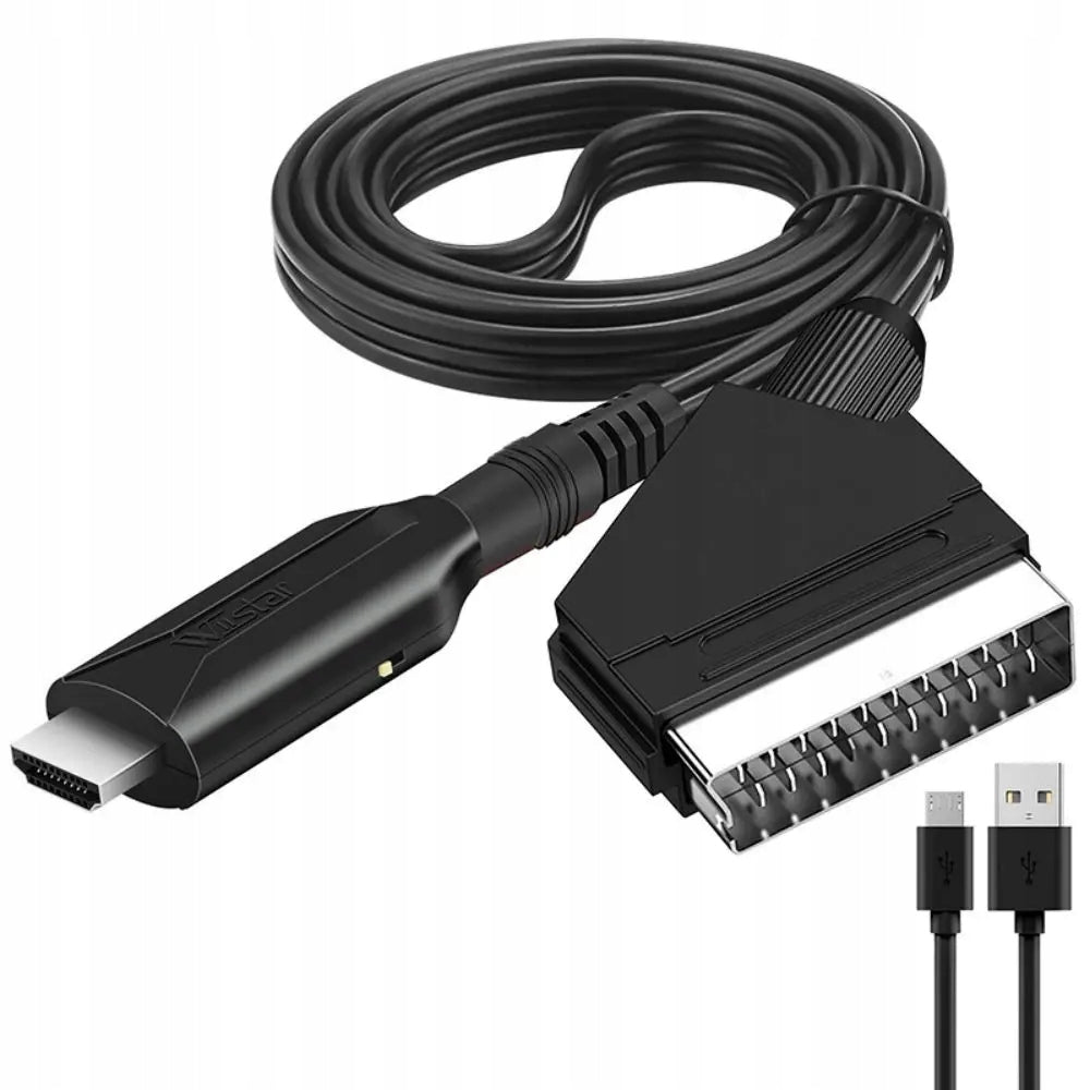 Cable Adapter Converter from Euro/Scart to HDMI 1080p TV Adapter