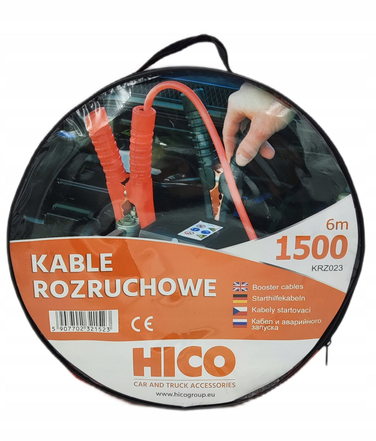 Cables jumper cables 1500A 6m SOLID HIGH QUALITY HICO + COVER