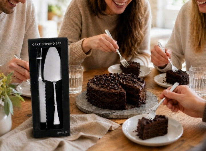 Cake Knife And Spatula Large Set Stainless Steel Cake Gift Elegant Brand no brand