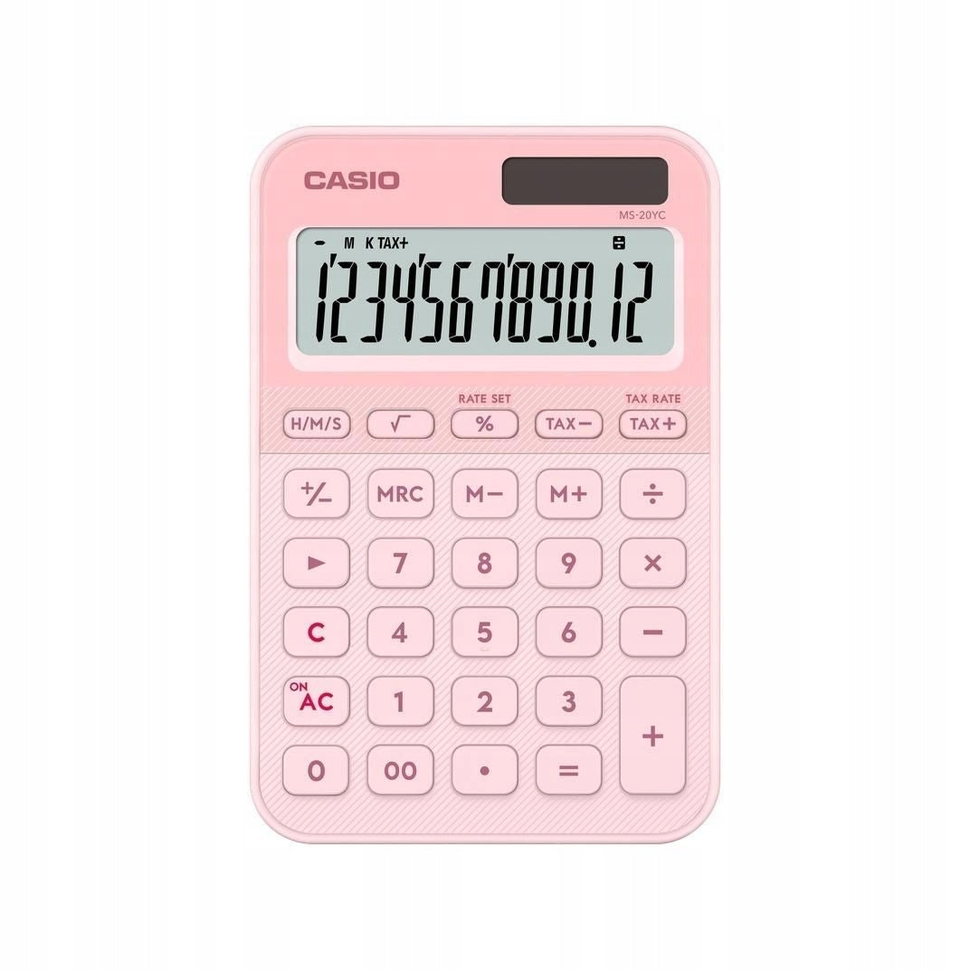 Calculator CASIO MS-20YC-LP pink light