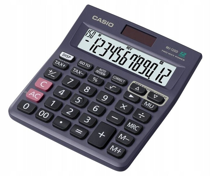 Calculator Casio MJ-120D PLUS, 126,5x148mm, 12-digit, black Manufacturer code MJ-120D PLUS