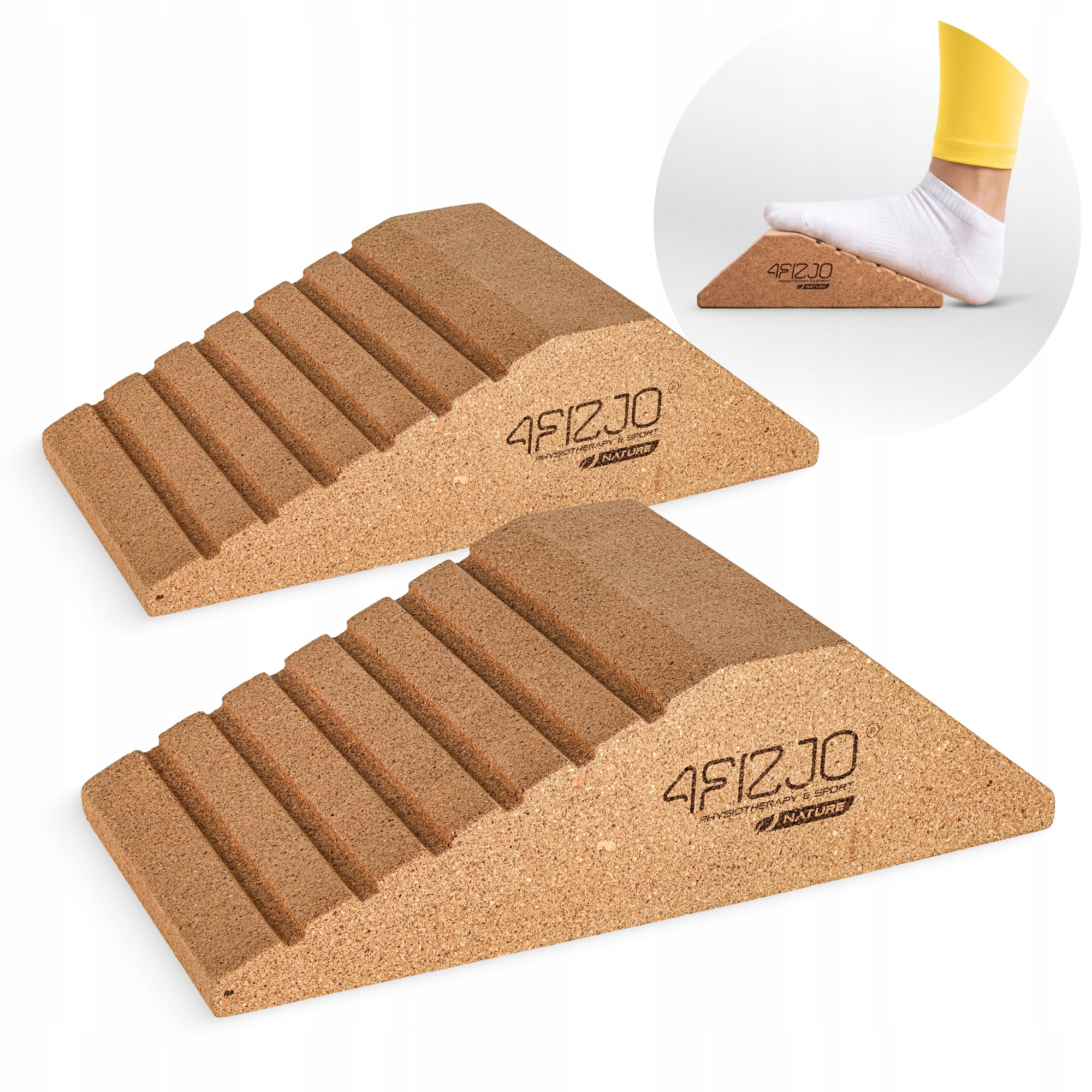 Calf Stretching Platform Exercise Wedge Cork Balance Trainer
