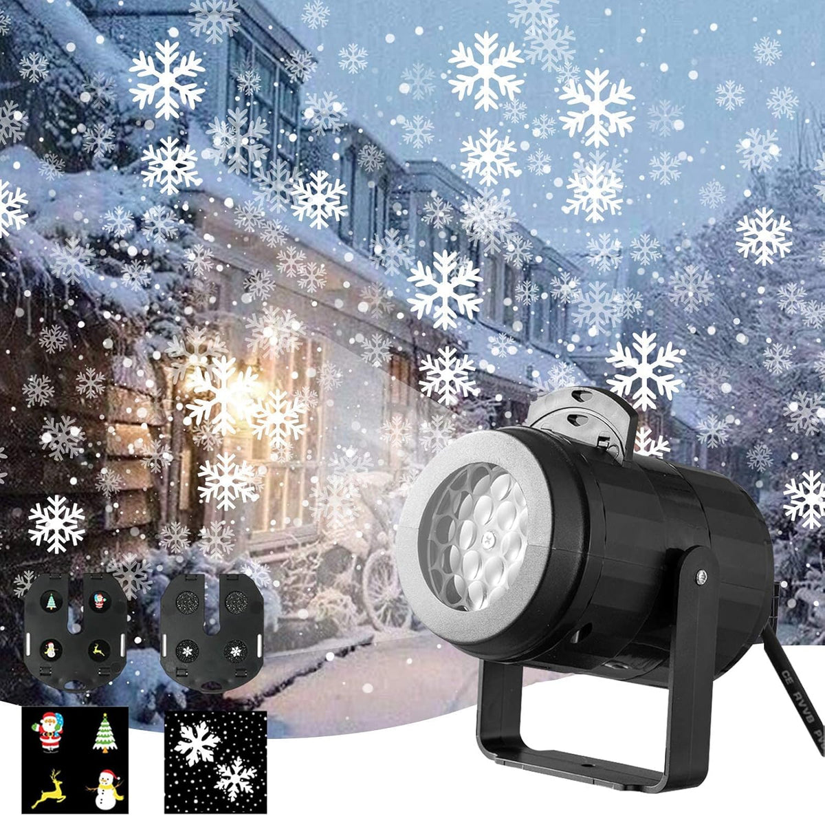 Callenbach projector LED snowflakes IP65 two movies