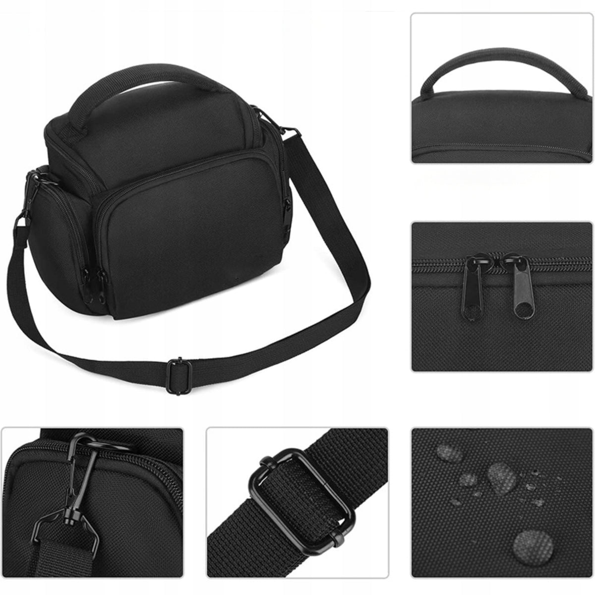 Camera Case for Sony Canon Nikon Camera Bag Photo Case Manufacturer code Torba na aparat akcesoria wodoodporna czarna