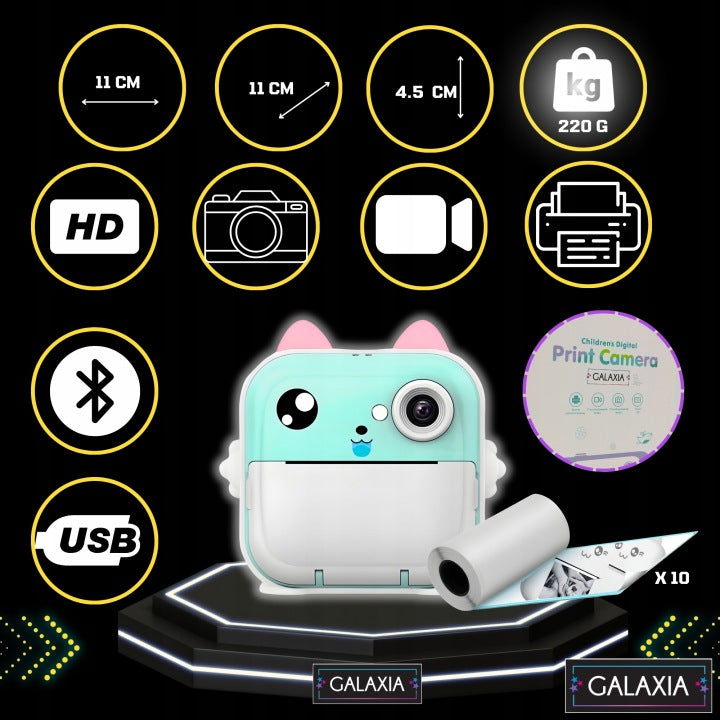 Camera Print 3.0 mini printers for stickers Manufacturer code DRUKUŚ PREZENT NA MIKOŁAJKI ŚWIĘTA DLA DZIECI