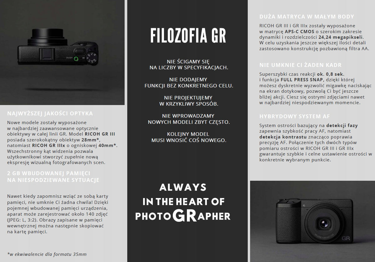 Camera Ricoh GR IIIx Manufacturer code 15285