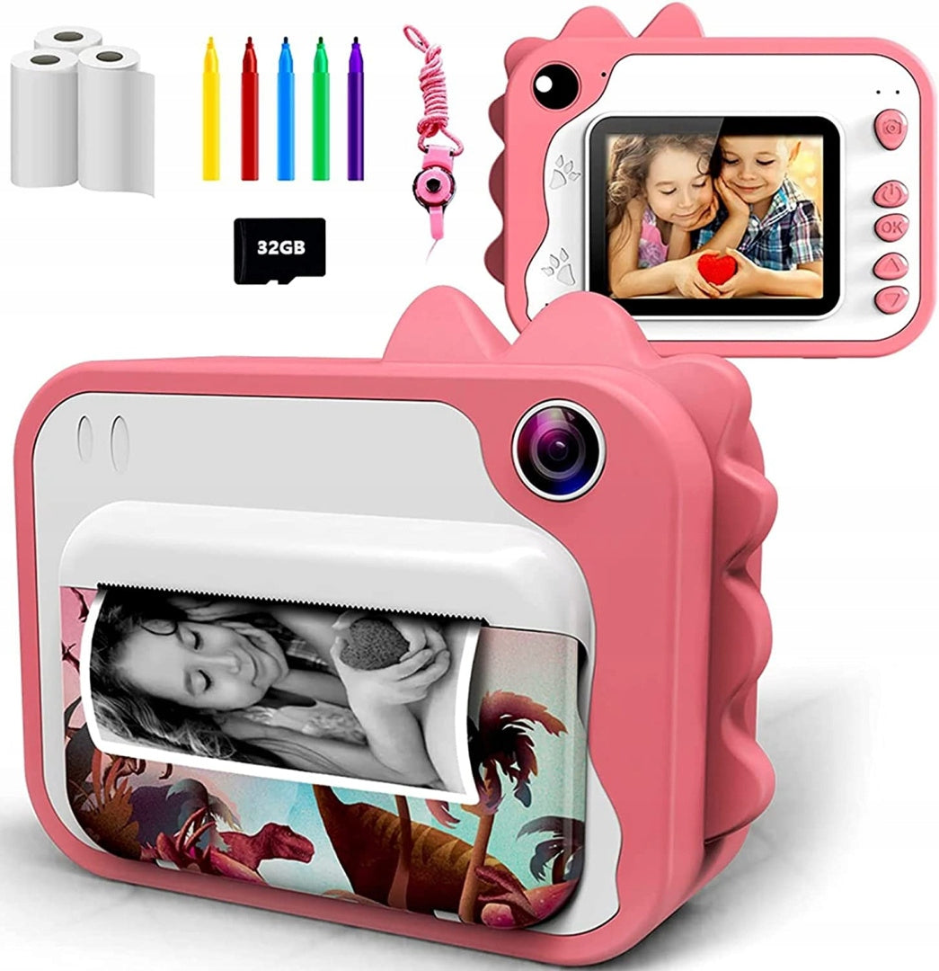 Camera for Kids with Printer 12MP 32GB 3 Rolls