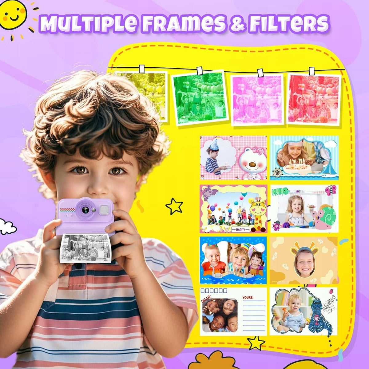 Camera for children instant without ink color 1080p 32GB Manufacturer code KC02