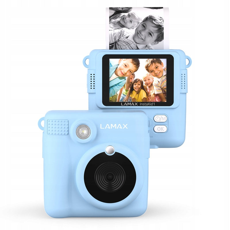 Camera for children with printer LAMAX InstaKid1 Blue | 3 Rolls included Packaging status original