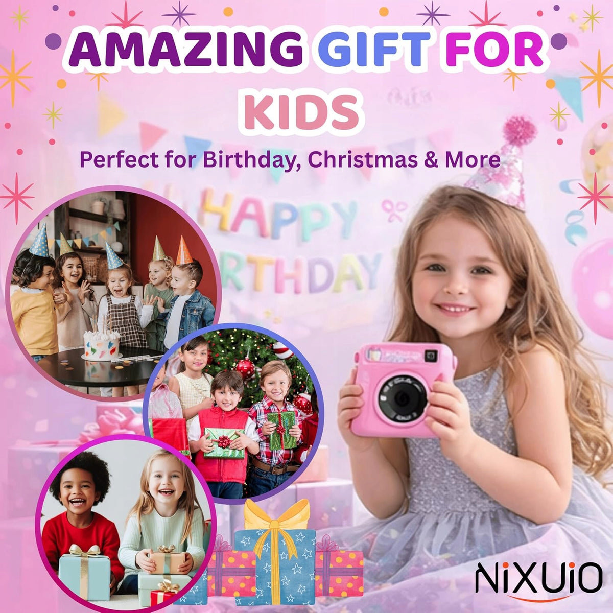 Camera for instant photos - 2,4-inch screen and 16x zoom Manufacturer code B0DFLRR75V