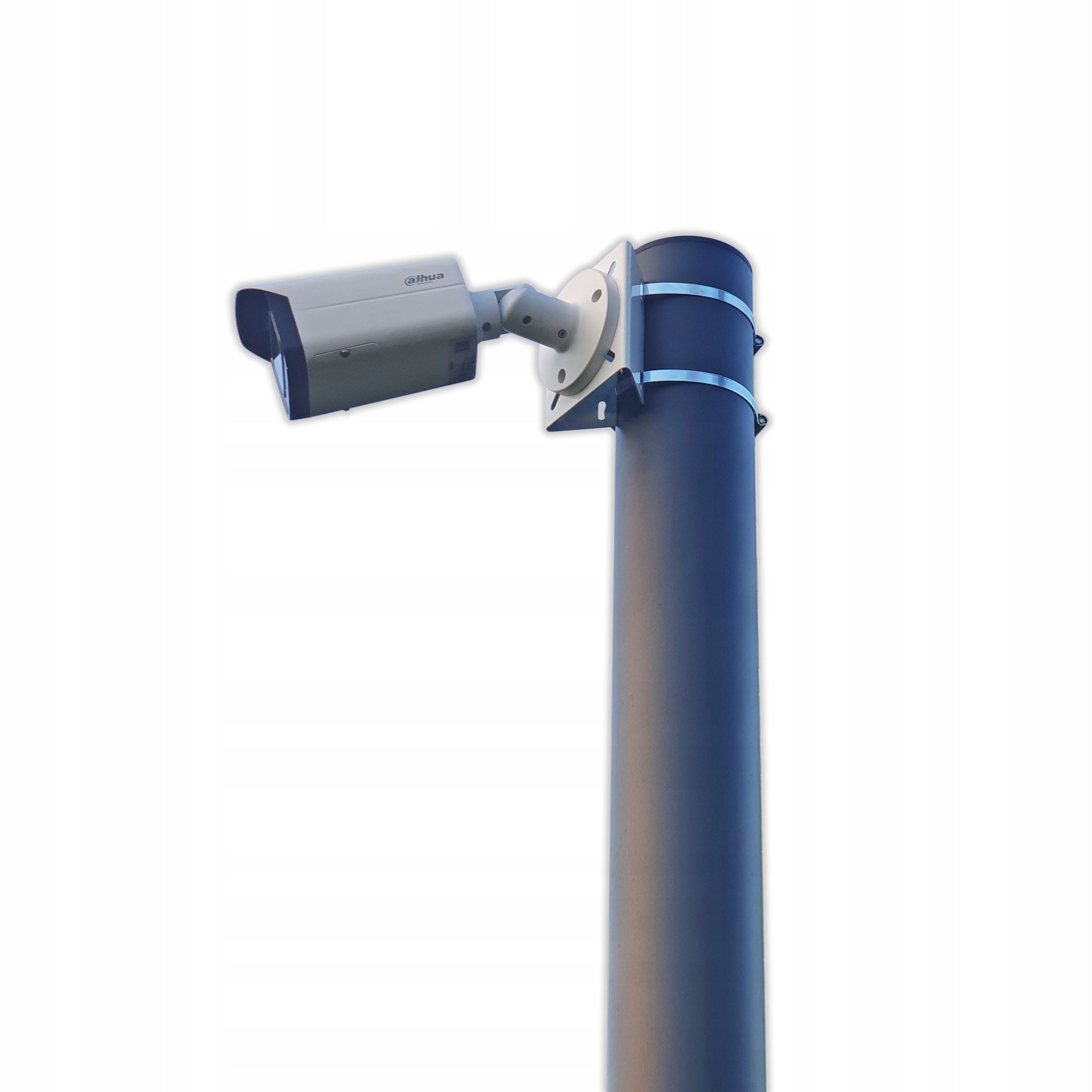 Camera pole, round for surveillance camera, high screwed - 3m CCTV