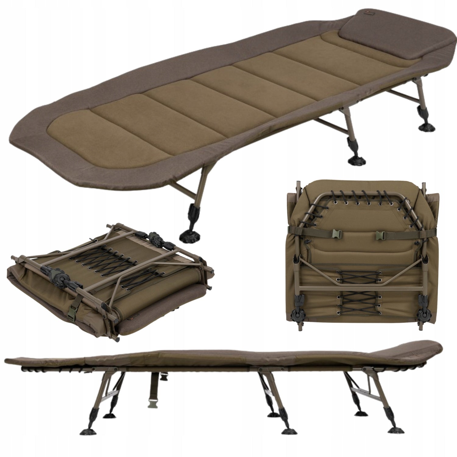 Camping Carp Bed Fox Voyager Compact Bed 6 Legs CBC113