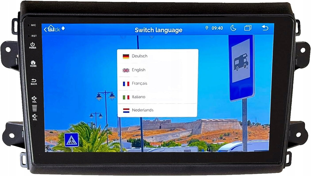 Camping Navigation BergGPS FD-9000-F8 9" DAB+ CarPlay Radio Android Auto Manufacturer code FD-9000-F8