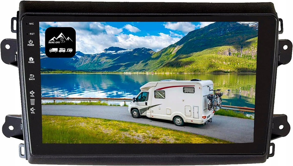 Camping Navigation BergGPS FD-9000-F8 9" DAB+ CarPlay Radio Android Auto