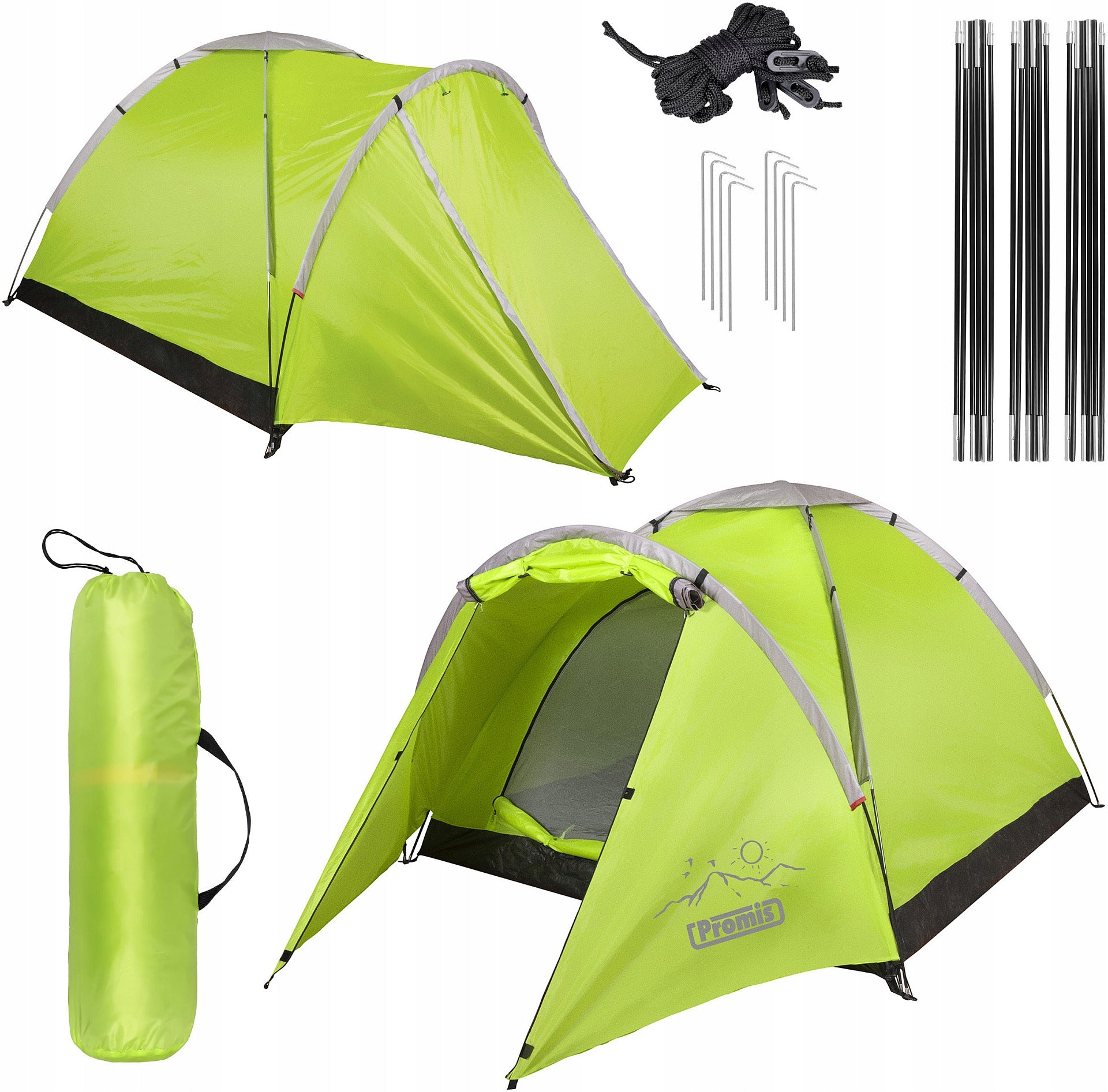 Camping TENT 2 x 2m ALPENAIR PRO MOSQUITO NET VESTIBULE