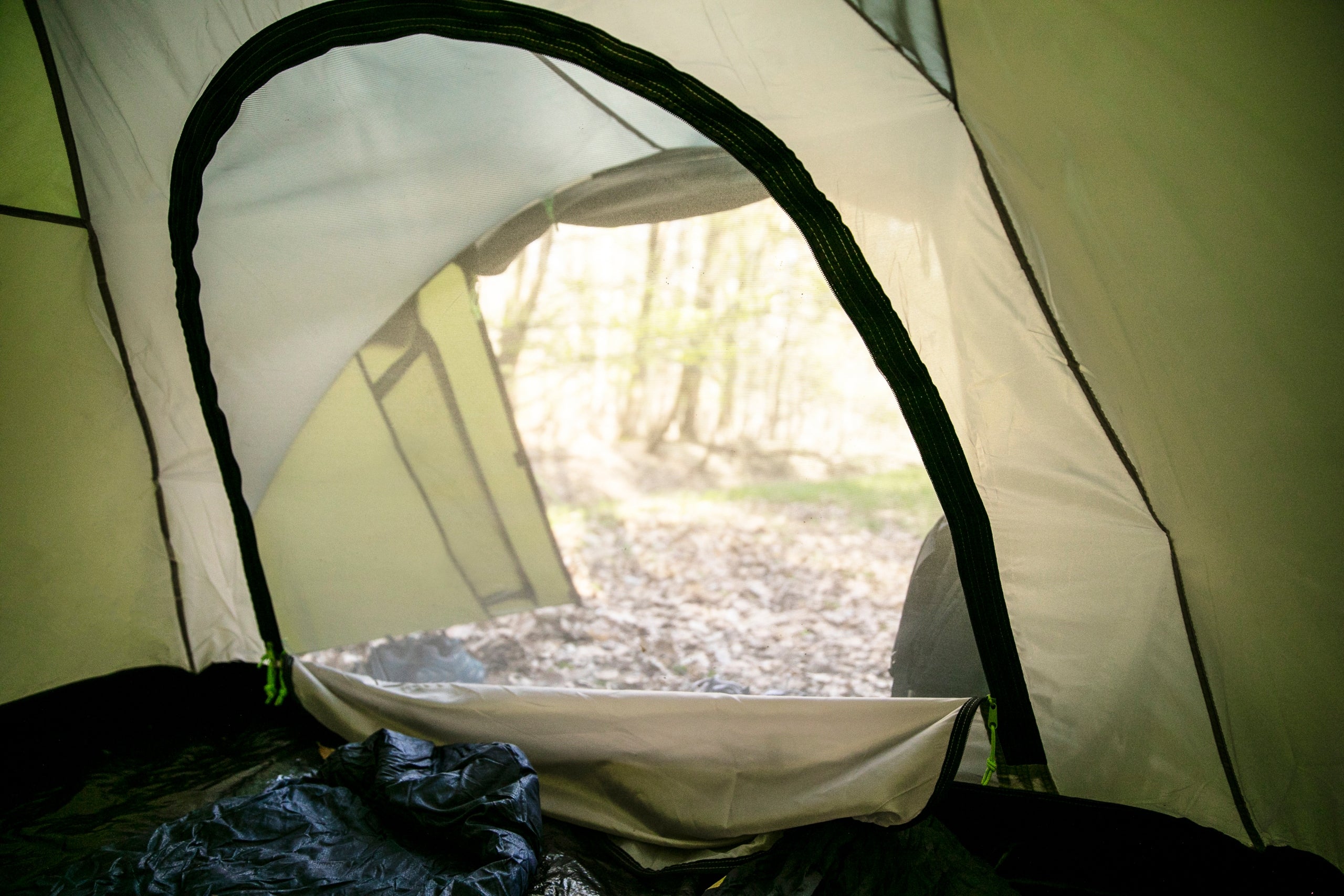 Camping Tent 3 Person Iglo Waterproof Vestibule Peme Color green