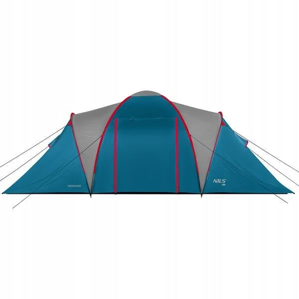 Camping Tent Tourist 6 Person Waterproof UV Filter + Cover Color gray